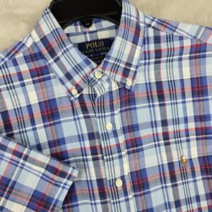 Polo Ralph Lauren‎ Classic Fit Plaid Short Sleeve Button Up Shirt Large